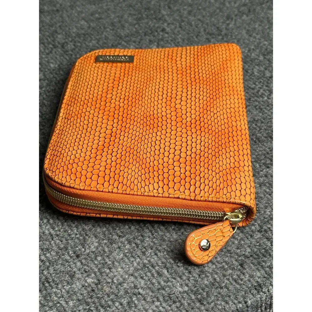 Stephanie Johnson Havana Julianna jewelry case orange zip around
